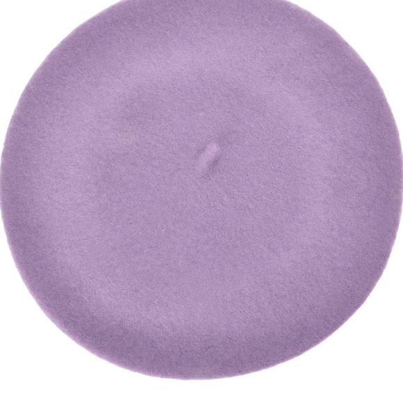 Wool Purple beret - Picture 3 of 4